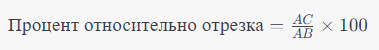 Формула процента